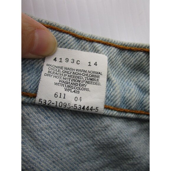 VINTAGE Levis 521 Jeans 10 Mom Tapered Leg Red Tab Logo 90s Preppy - Picture 10 of 12